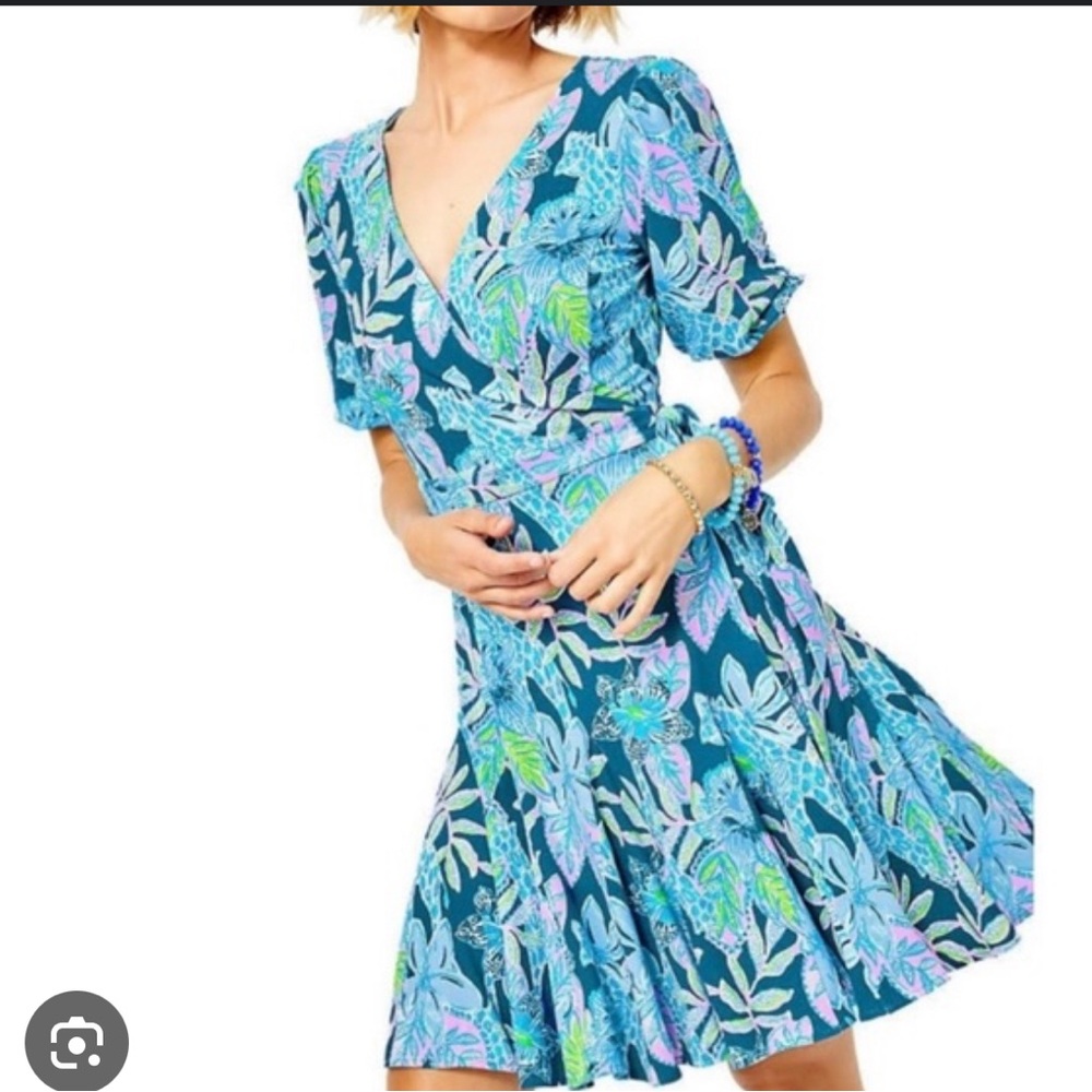 NWT Lilly Pulitzer Kessler Wrap Dress; Size Medium